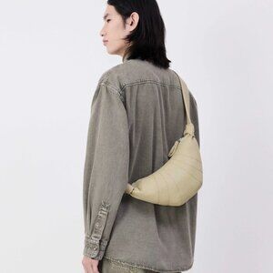 LEMAIRE Small Croissant Bag in Dusty Sage